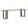 T-Shaped Dining Table Legs - Anthracite Steel - 2 pcs