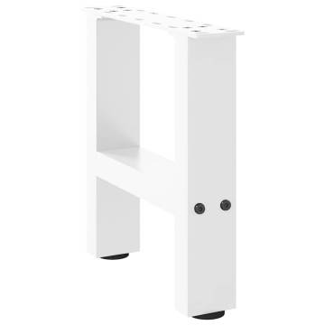 Coffee Table Legs White 2 pcs - Stylish Steel & Durable Design