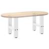 Coffee Table Legs White 2 pcs - Stylish Steel & Durable Design