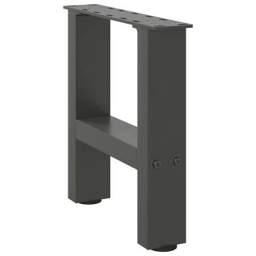 Stylish Anthracite Coffee Table Legs - 2 pcs Steel 30x40 cm