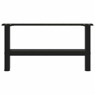 Black Coffee Table Legs - 2 pcs 30x60 cm Steel for Customisation