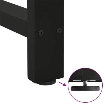 Black Coffee Table Legs - 2 pcs 30x60 cm Steel for Customisation