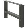 Coffee Table Legs Anthracite - Durable Steel Design | HiPoMarket