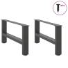 Coffee Table Legs Anthracite - Durable Steel Design | HiPoMarket