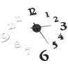 Modern 3D Wall Clock Black & White 100 cm XXL Design