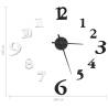 Modern 3D Wall Clock Black & White 100 cm XXL Design