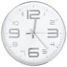 Elegant Silver Wall Clock - 30 cm | Hipomarket