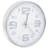 Elegant Silver Wall Clock - 30 cm | Hipomarket