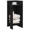  Side Tables 2 pcs with Shelf Black 25.5x27x60 cm Colour black Quantity in Package 2 