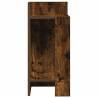 Stylish Smoked Oak Side Tables 2 pcs with Shelf - HipoMarket