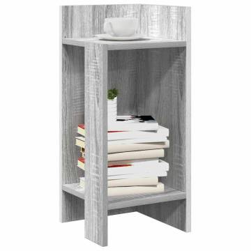 Stylish Side Tables 2 pcs with Shelf in Grey Sonoma | HipoMarket