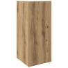 Stylish Artisan Oak Side Table with Shelf - 25.5x27x60 cm