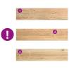 Wooden Stair Treads Set | 8 pcs Solid Oak | 110x30x2 cm