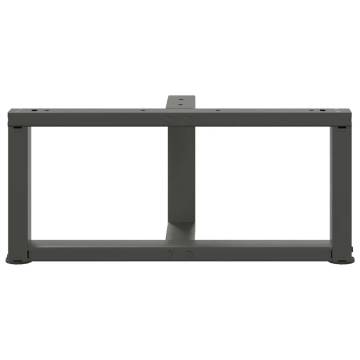 T-Shaped Coffee Table Legs - Anthracite Steel (2 pcs)