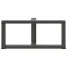 T-Shaped Coffee Table Legs - Anthracite Steel (2 pcs)