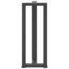 T-Shaped Console Table Legs - 2 pcs Anthracite Steel 20x28cm