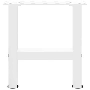 Stylish White Coffee Table Legs - 2pcs Steel 30x40cm