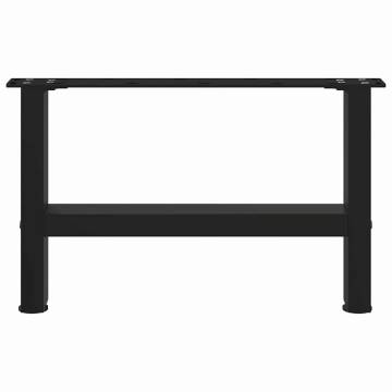 Coffee Table Legs Black - Durable Steel | 2 pcs 30x50 cm