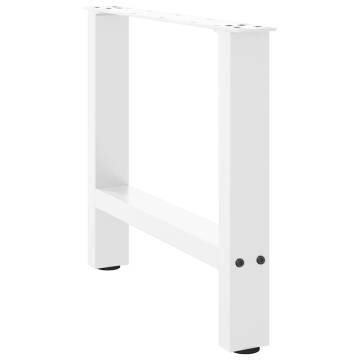 White Coffee Table Legs - 2 pcs 42x50 cm Steel | HipoMarket