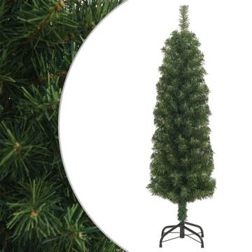 Slim Artificial Christmas Tree 120 cm - Green PVC | HipoMarket