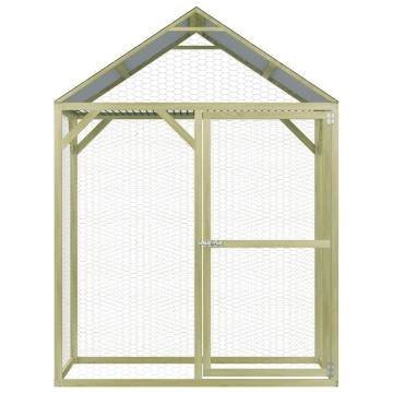 Chicken Cage 1.5x1.5x2 m - Durable Pinewood Coop