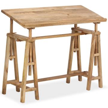 Drafting Table Solid Mango Wood - 116x50x76 cm | Hipo Market