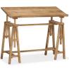 Drafting Table Solid Mango Wood - 116x50x76 cm | Hipo Market