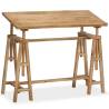 Drafting Table Solid Mango Wood - 116x50x76 cm | Hipo Market