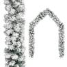  Christmas Garland with Flocked Snow Green 10 m PVC Size 10 m Quantity in Package 1 Model with flocked snow 