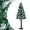  Slim Christmas Tree with Real Wood and White Snow Green 180 cm Size 180 x 72 cm Quantity in Package 1 Model with white snow Number of Branch Tips 