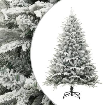 Flocked Snow Green Artificial Christmas Tree - 180 cm