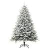 Flocked Snow Green Artificial Christmas Tree - 180 cm