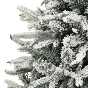 Flocked Snow Green Artificial Christmas Tree - 180 cm