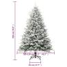 Flocked Snow Green Artificial Christmas Tree - 180 cm