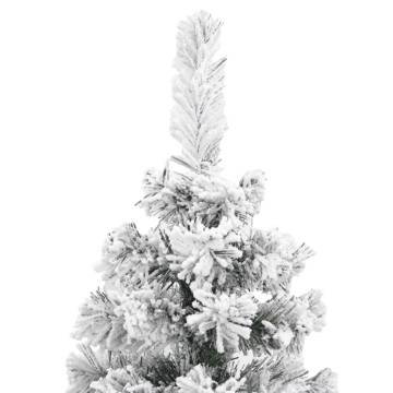 Slim Flocked Snow Christmas Tree 240 cm - HipoMarket UK