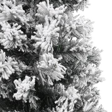 Slim Flocked Snow Christmas Tree 240 cm - HipoMarket UK