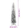 Slim 180cm Flocked Snow Christmas Tree - Hipomarket