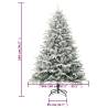 Flocked Snow Green Artificial Christmas Tree 240 cm | HipoMarket