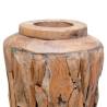 Rustic Solid Teak Wood Vase - 40x60 cm | HipoMarket