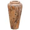 Rustic Solid Teak Wood Vase - 40x60 cm | HipoMarket