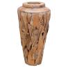 Rustic Solid Teak Wood Vase - 40x60 cm | HipoMarket