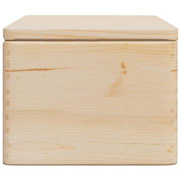 Wooden Box with Lid | Solid Pine Storage | HipoMarket