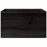 Wooden Box with Handles - Black Solid Pine | HipoMarket