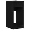 Computer Tower Stand with Drawer - Black 35x45x77 cm