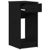 Computer Tower Stand with Drawer - Black 35x45x77 cm