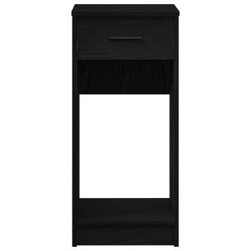 Computer Tower Stand with Drawer - Black 35x45x77 cm