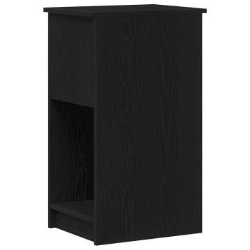 Computer Tower Stand with Drawer - Black 35x45x77 cm