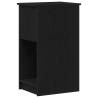 Computer Tower Stand with Drawer - Black 35x45x77 cm