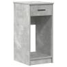 Computer Tower Stand with Drawer - Concrete Grey 35x45x77 cm