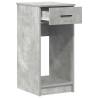 Computer Tower Stand with Drawer - Concrete Grey 35x45x77 cm